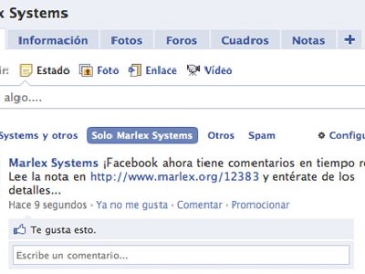 Facebook lanza comentarios en tiempo real