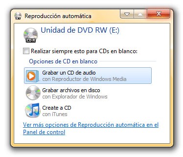 Función de Autorun en Windows 7