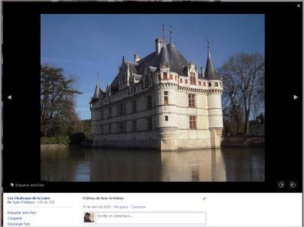 Visor de imágenes en Facebook