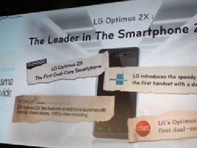 LG presenta una tablet y un teléfono móvil con soporte 3D