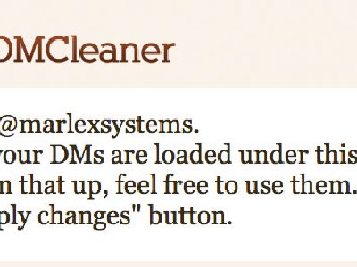 DMCleaner, elimina los mensajes directos enviados y recibidos de tu Twitter
