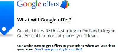 Google Offers, la competencia de Groupon, se lanza en Portland, Oregon