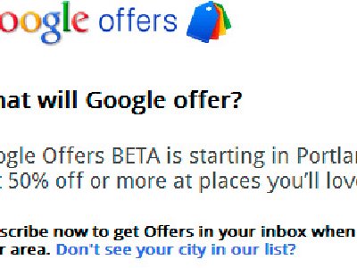 Google Offers, la competencia de Groupon, se lanza en Portland, Oregon