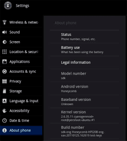 Honeycomb en Nexus One