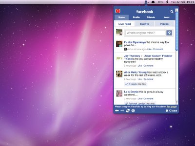 FaceTab, cliente de Facebook para Mac