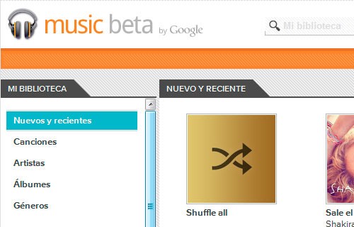 Portada de Google Music
