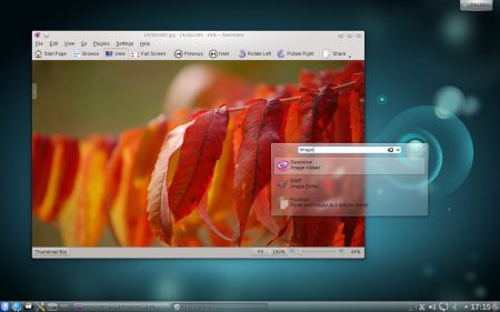 Captura de pantalla de KDE 4.7 Beta