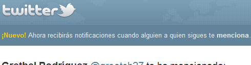 Imagen de notificación de reply en Twitter