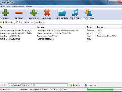 MassTube: Bajar vídeos de youtube con calidad HD y HQ