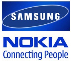 Logo de Samsung y Nokia