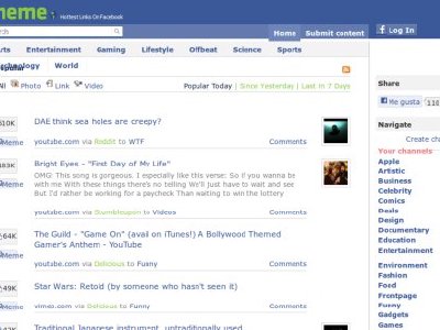 Encuentra lo más compartido en Facebook, con Fmeme