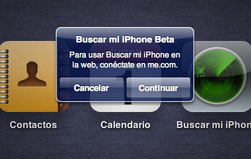 Buscar mi iPhone en iCloud
