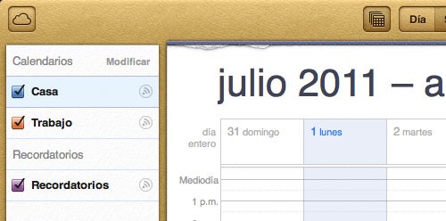 Calendar en iCloud