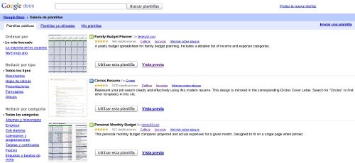 Imagen de plantillas para Google Docs