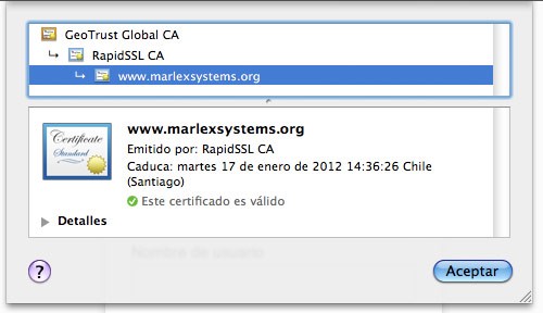 Licencia SSL de Marlex Systems
