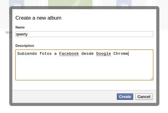 Imagen de Facebook en Google Chrome