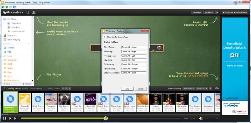 Captura de pantalla de WinGrooves