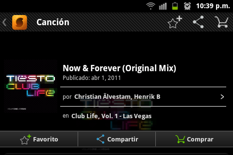Imagen de canción en SoundHound