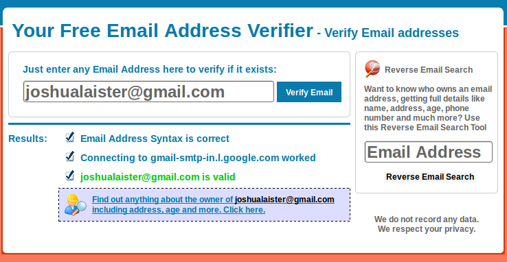 Imagen de verificación de dirección de email