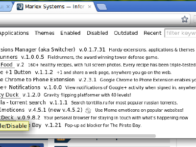 Gestiona tus extensiones de Google Chrome