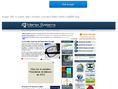 Site2Pic: Tomar Capturas de pantalla de sitios web facilmente