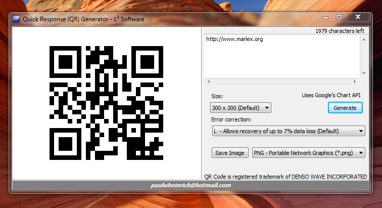 Imagen de ejemplo de código QR