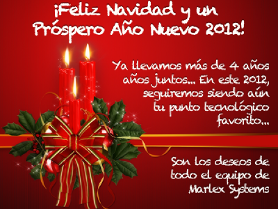 ¡Feliz Navidad te desea tu blog favorito, Marlex Systems!