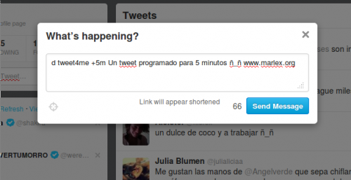 Imagen de tweets programados