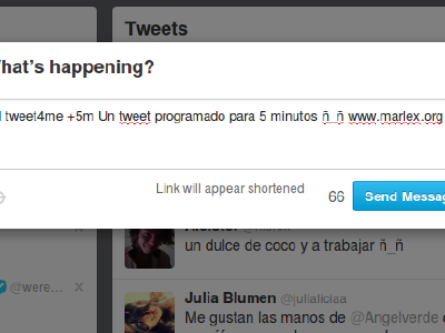 Tweet4me: Programar el envio de tweets utilizando DMs