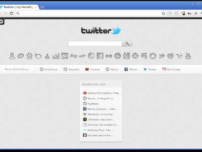 Bookolio: nuevas pestañas en Chrome con los sitios mas visitados, marcadores y varios buscadores