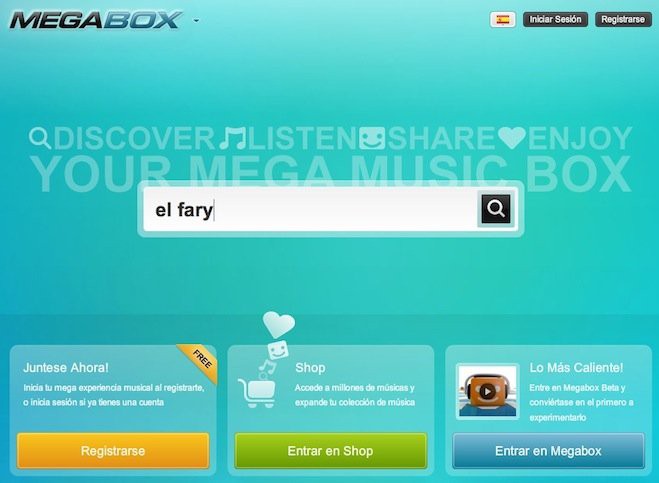 Megabox, el sitio de Megaupload en periodo de pruebas