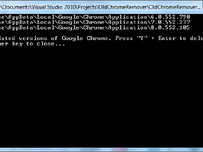OldChromeRemover: Eliminar el espacio utilizado por versiones anteriores de Google Chrome