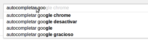 Autocompletar en Google