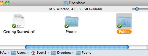 La carpeta pública de Dropbox