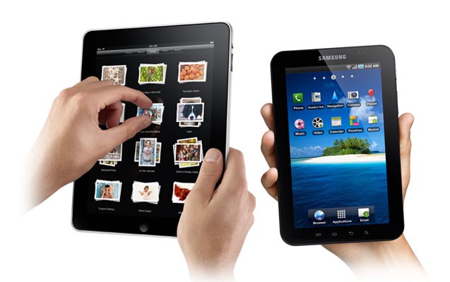 Comparación entre Galaxy Tab e iPad