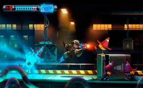 Una de las escenas de Mighty No. 9