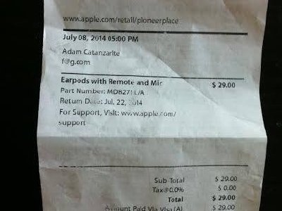 Cliente afirma que Apple Store imprimió insulto homofóbico en su recibo