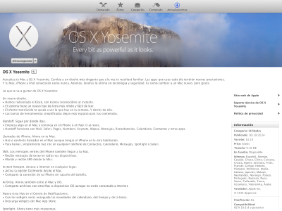 Ya puedes actualizar tu Mac a OS X Yosemite
