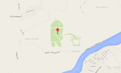 Broma pone al logo de Android orinando sobre Apple en Google Maps