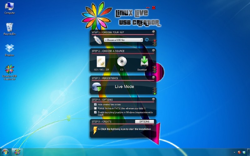 Creador de USB LiLi