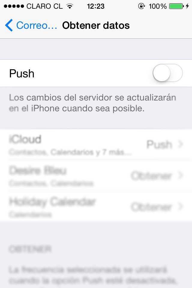 Imagen de notificaciones Push en iPhone
