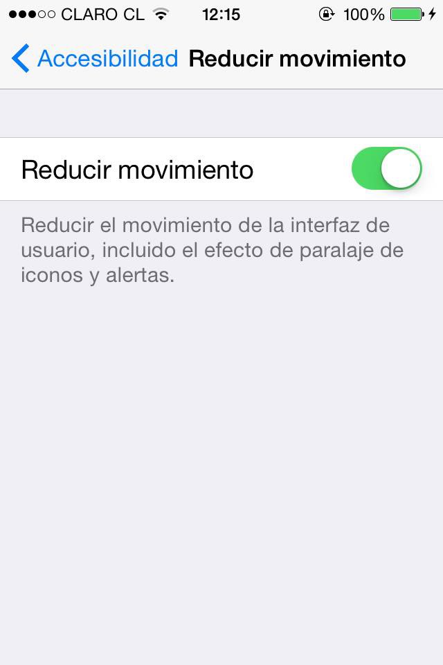 Imagen de accesibilidad en iPhone