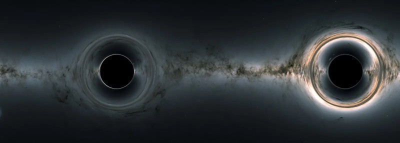 Una fotografía de la NASA de un agujero negro