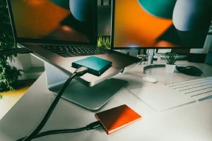 Un disco SSD con un contenido de software musical